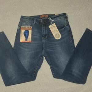 Wax Jean High Rise Push Up Skinny Jeans